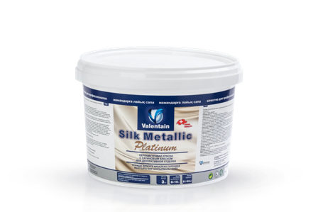 Краска декоративная Silk Metallic Platinum